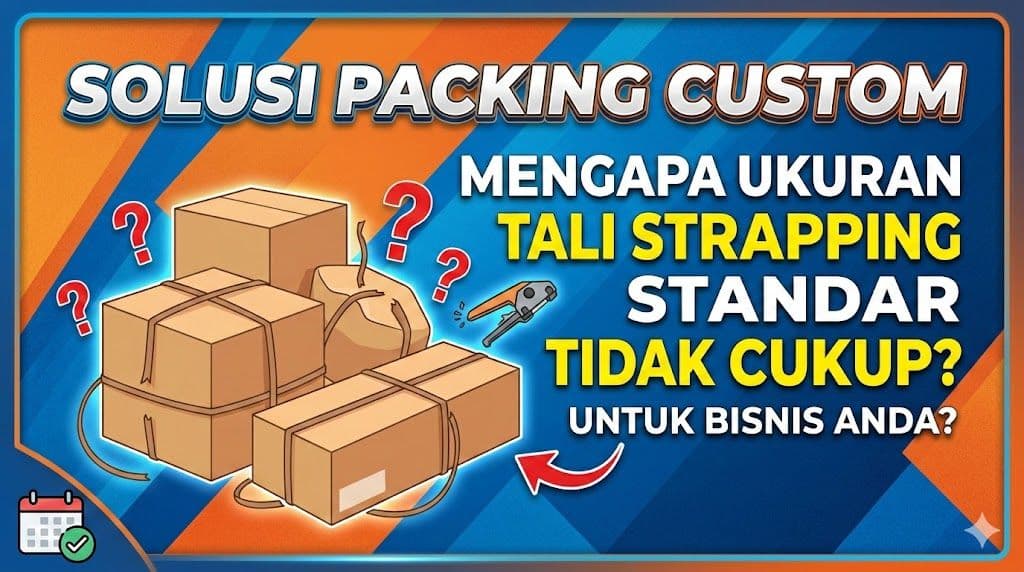 Solusi Packing Custom: Mengapa Ukuran Tali Strapping Standar Tidak Cukup untuk Bisnis Anda?